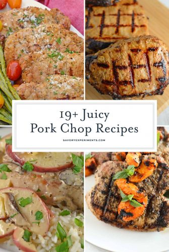 If you're on the hunt for the best pork chop recipe, look no further! This list of great pork chop recipes will be loved by the whole family. #bestporkchoprecipe #greatporkchoprecipes #easyporkchops www.savoryexperiments.com