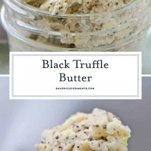 Collage of truffle butter for Pinterest