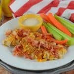 Bacon Ranch Chicken is an easy baked chicken recipe using a creamy mayonnaise base with bacon and ranch seasoning. #bakedchickenrecipe #bakedchicken www.savoryexperiments.com