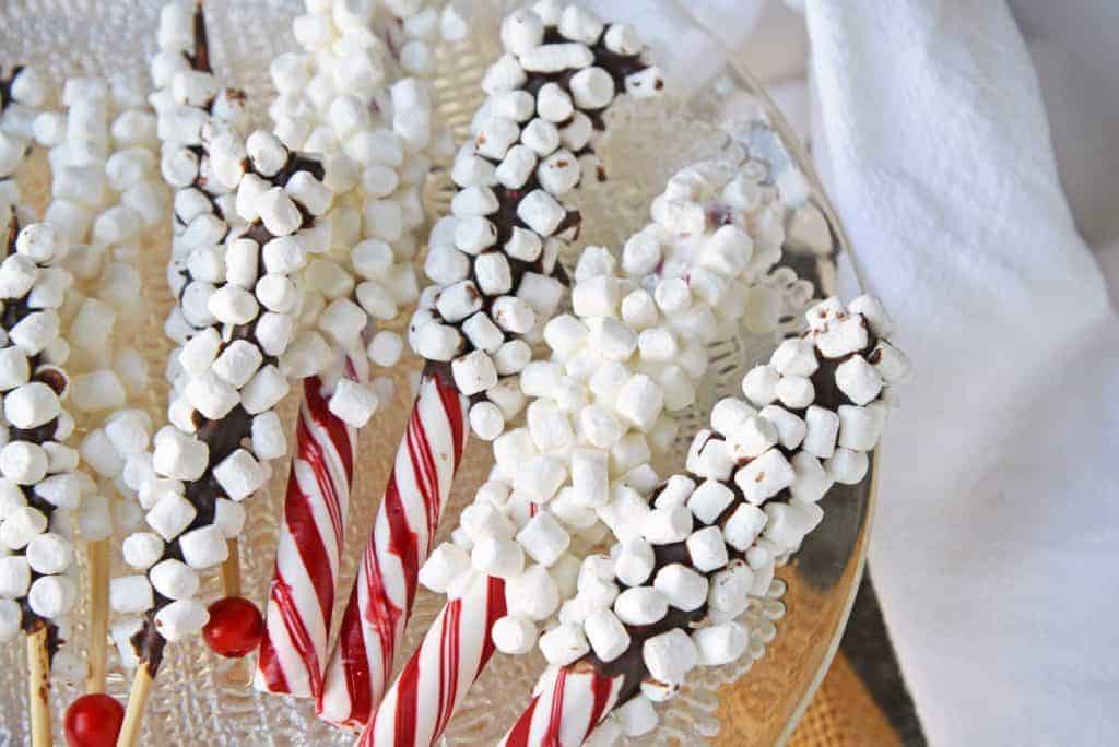 Peppermint Stick Marshmallow Stirrers