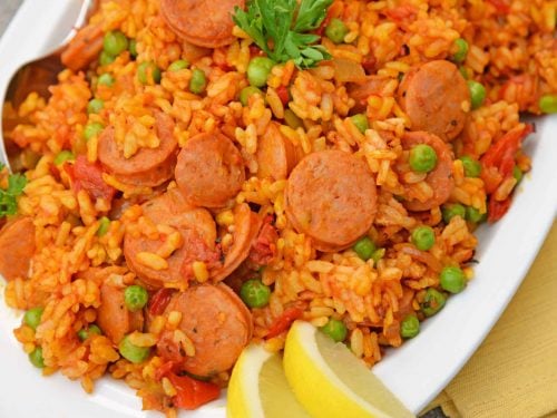 Express Pressure Cooker Seafood Paella