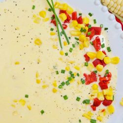 Instant Pot Corn Chowder turns an already easy corn chowder recipe into a quick, FLAVORFUL and delicious potato corn chowder. Perfect for fall! #cornchowderrecipe #instantpotcornchowder #potatocornchowder www.savoryexperiments.com