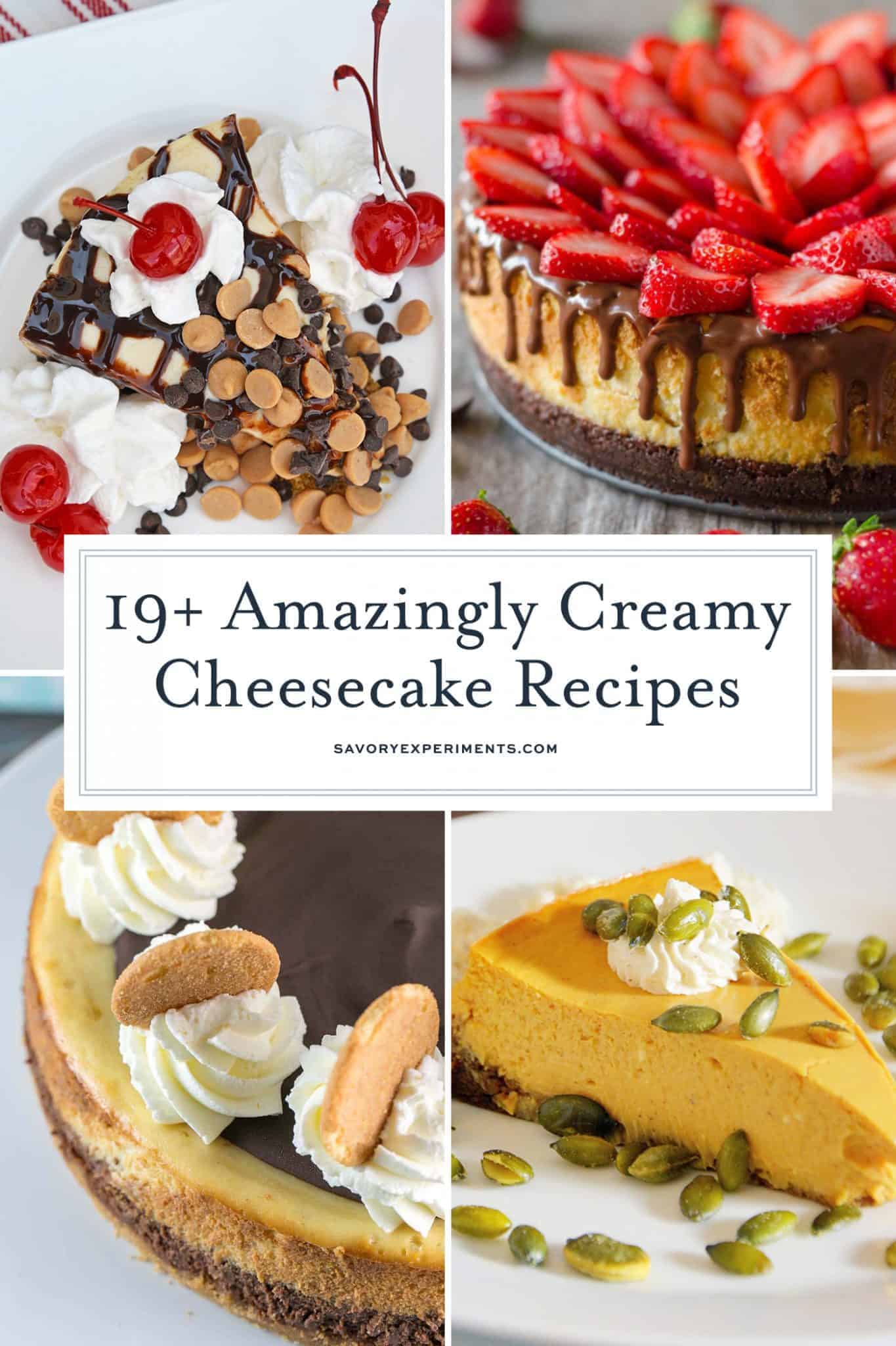 Cheesecake recipes collage