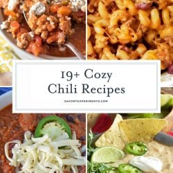 Collage of chili recipes