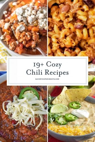 Collage of chili recipes