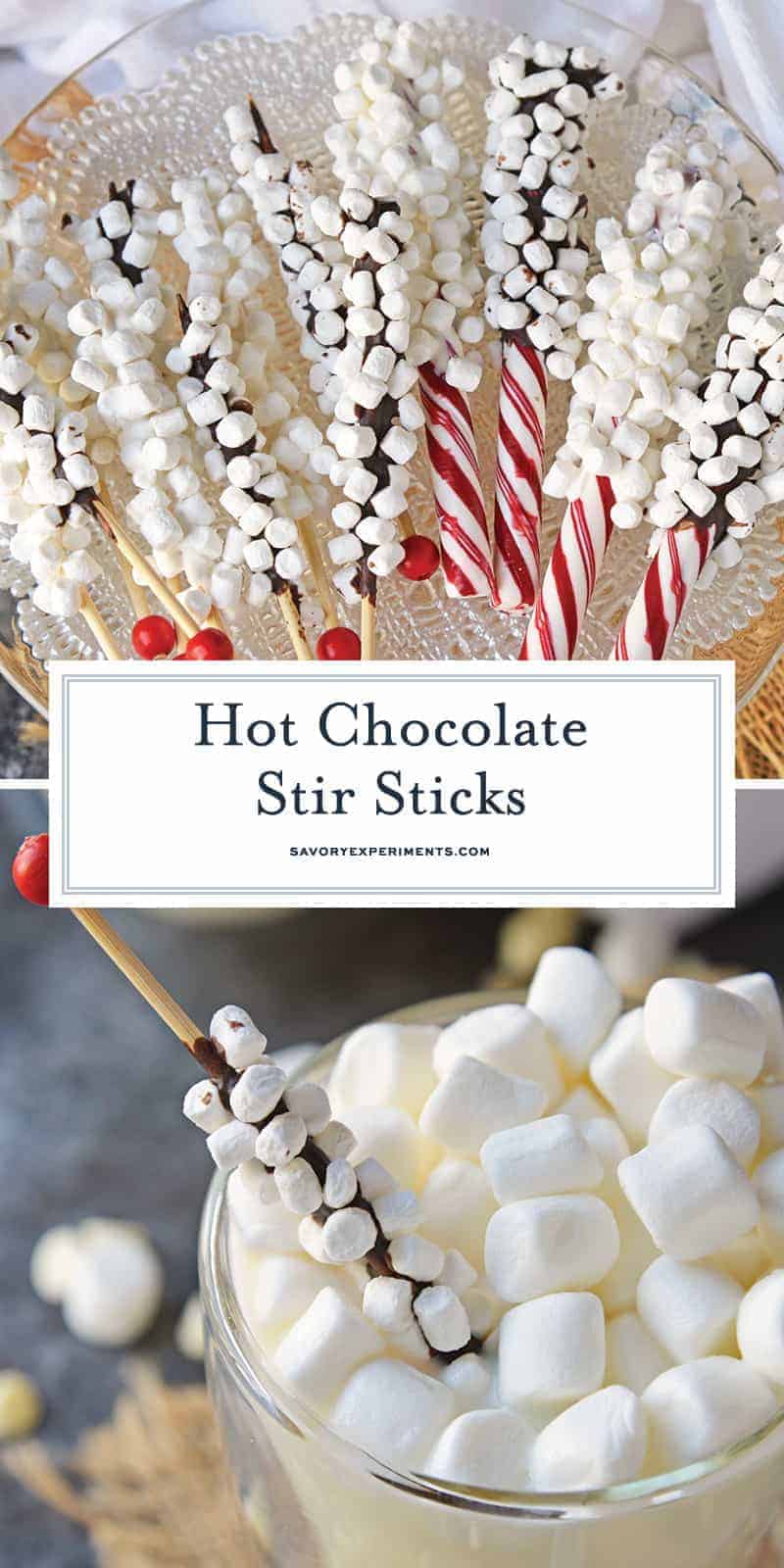 Hot Chocolate Stir Sticks - Chocolate & Mini Marshmallows