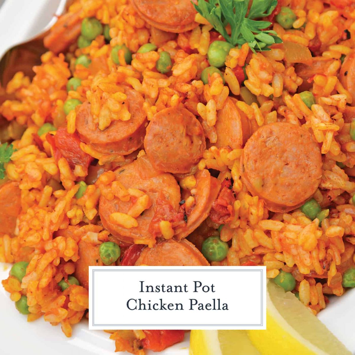 Instant Pot Chicken Paella + VIDEO (5 min prep + 10 min cook = DONE!)