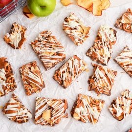 caramel apple bark pieces