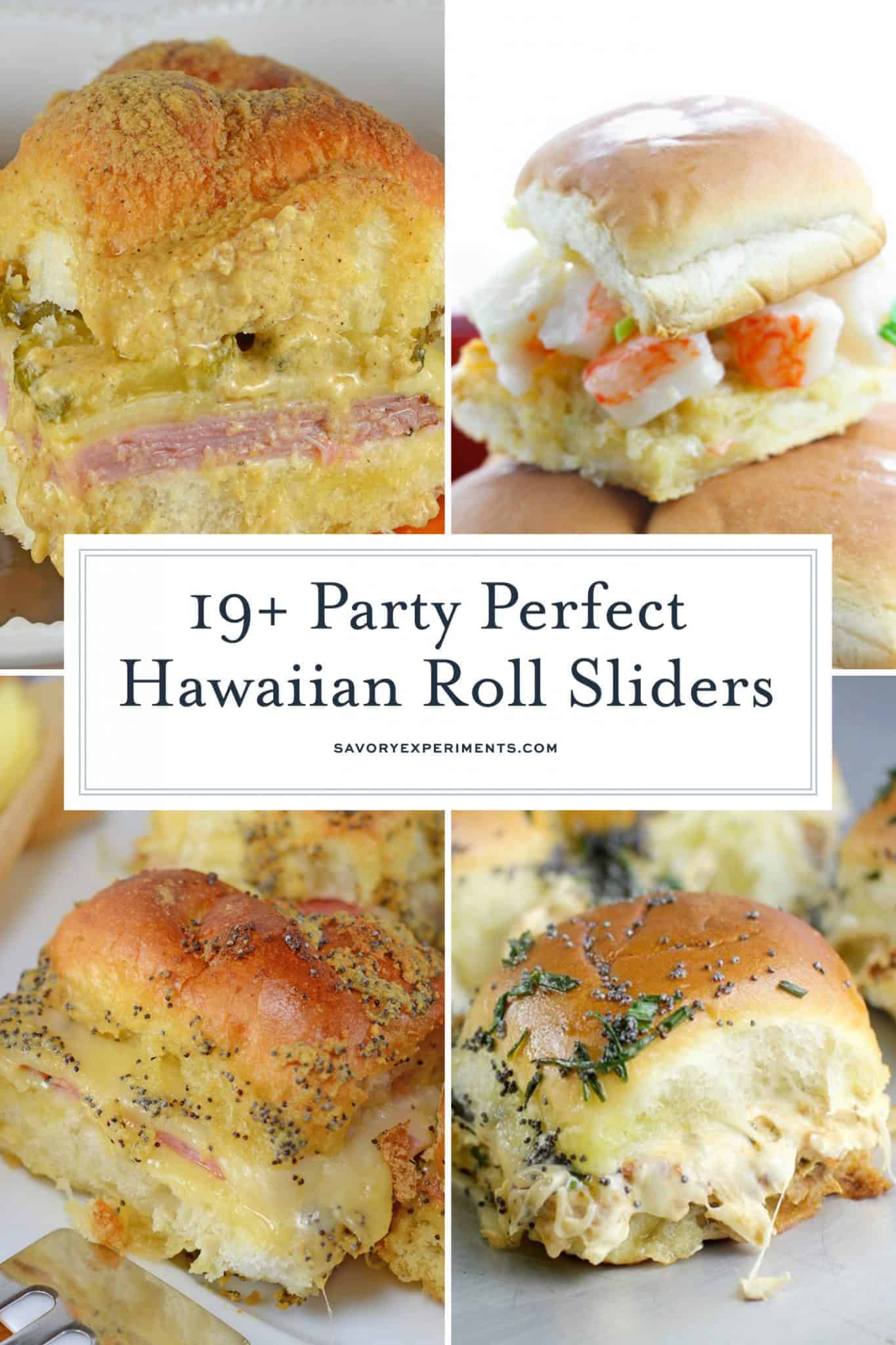 Hawaiian bread sliders collage