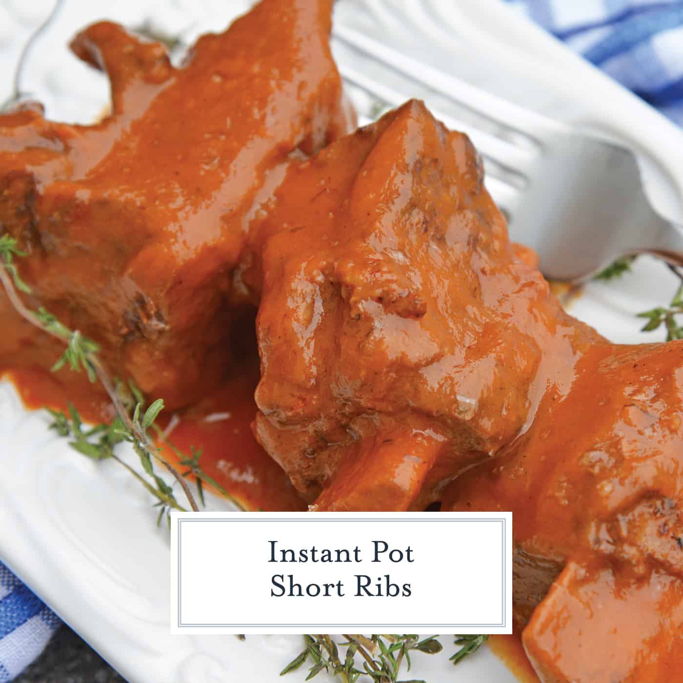 Instant Pot Short Ribs are a fast and flavorful way to make your favorite braised short ribs without all the hard work and hours of cooking. #instantpotshortribs #braisedshortribs #shortribsrecipe www.savoryexperiments.com