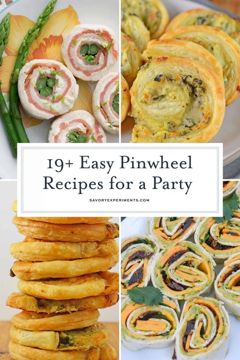 19+ Easy Pinwheel Recipes for a Party - Pinwheel Wrap Recipes
