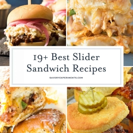 Slider sandwich recipes collage