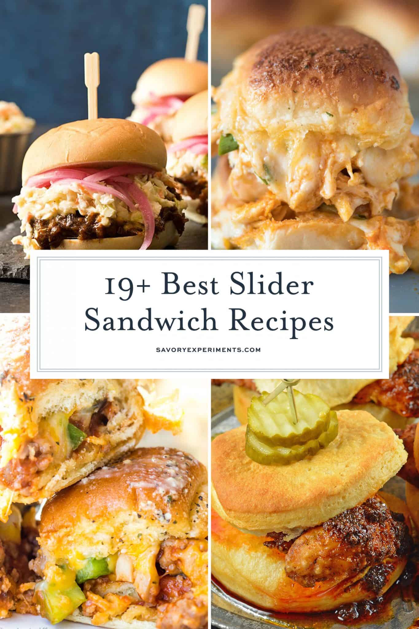 Slider sandwich recipes collage