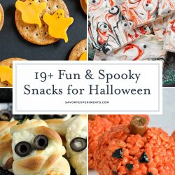 Snacks for Halloween Collage for Pinterest