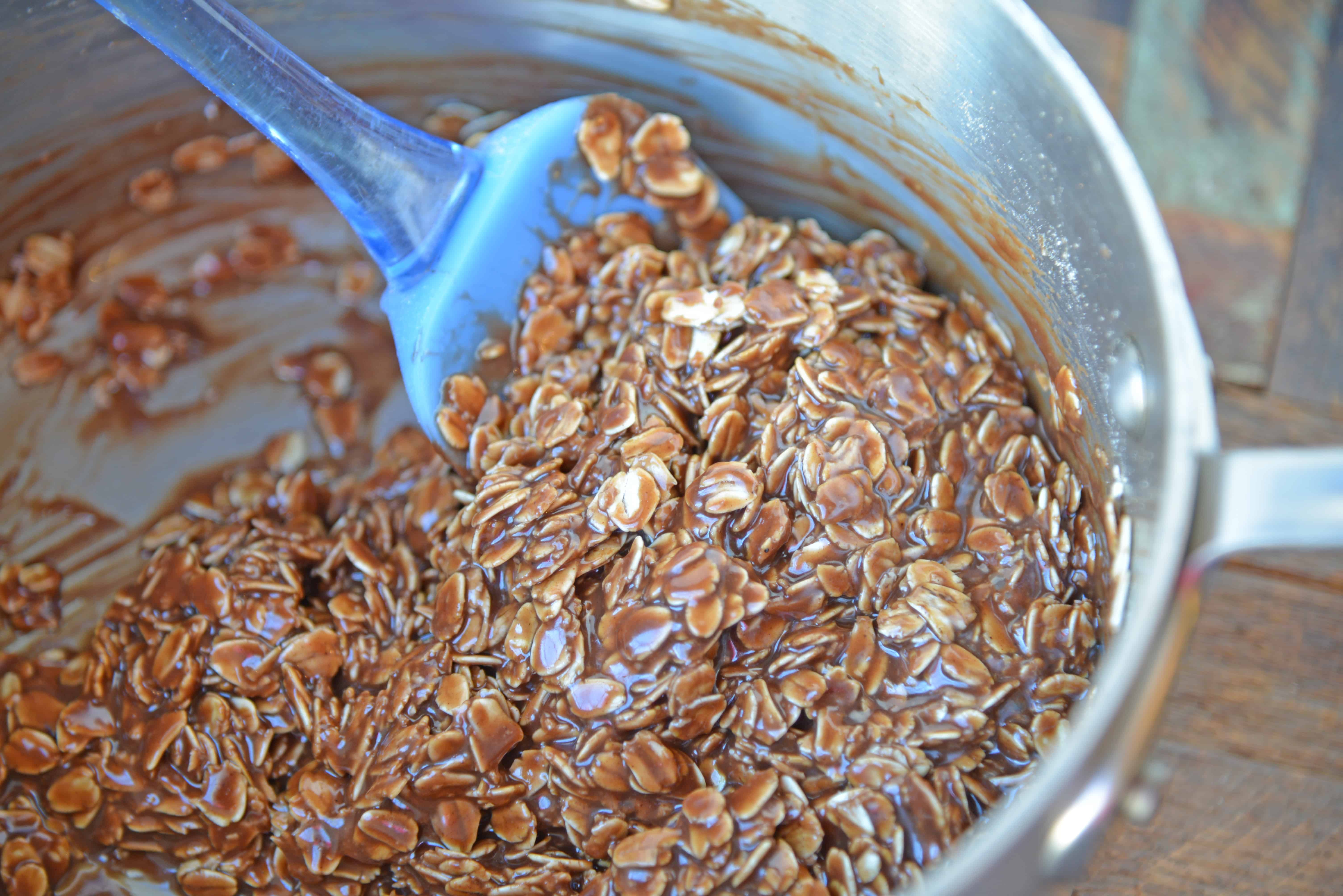 If you've always thought oatmeal no bake cookies were difficult, this classic no bake cookie recipe will change your mind. With these tips, you'll end up with the perfect peanut butter no bake cookies every time! #oatmealnobakecookies #classicnobakecookies www.savoryexperiments.com