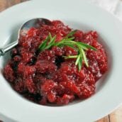 cranberry relish with fresh rosemary