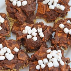 No Bake S'mores Cookies are an easy s'mores recipe made with Golden Grahams and marshmallows. Your favorite s'mores flavor without the bonfire! #smorescookies #nobakecookies #smoresrecipe www.savoryexperiments.com