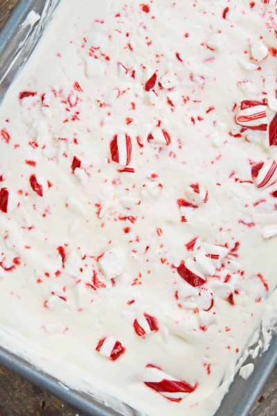 No-Churn Peppermint Ice Cream is an easy homemade ice cream recipe made with just 5 ingredients. No ice cream maker required! Perfect for the holidays. #candycaneicecream #nochurnicecream #homemadeicecreamrecipes www.savoryexperiments.com