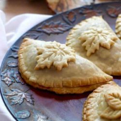 Turkey empanadas on a leaf plate - leftover turkey recipes