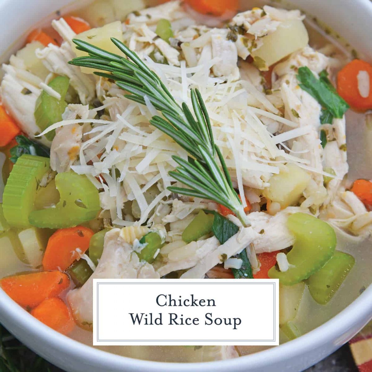 This 20-Minute Wild Rice Chicken Soup is an incredibly easy but flavorful 20 minute meal made with two kitchen hacks that will make your life so much easier! It'll become a winter soup staple in your home! #chickensoup #chickenwildricesoup www.savoryexperiments.com