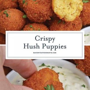 Collage of Hush Puppies for Pinterest