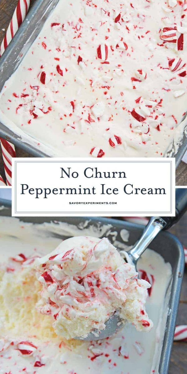 no churn peppermint ice cream for pinterest 