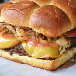 Sheet of sausage apple slider recipes