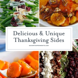 Thanksgiving sides collage