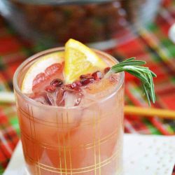 holiday punch mocktail