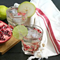 cocktails on a table