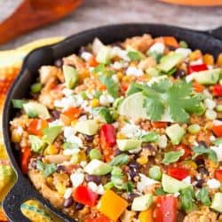 Mexican skillet dinner in a skillet - skillet meals