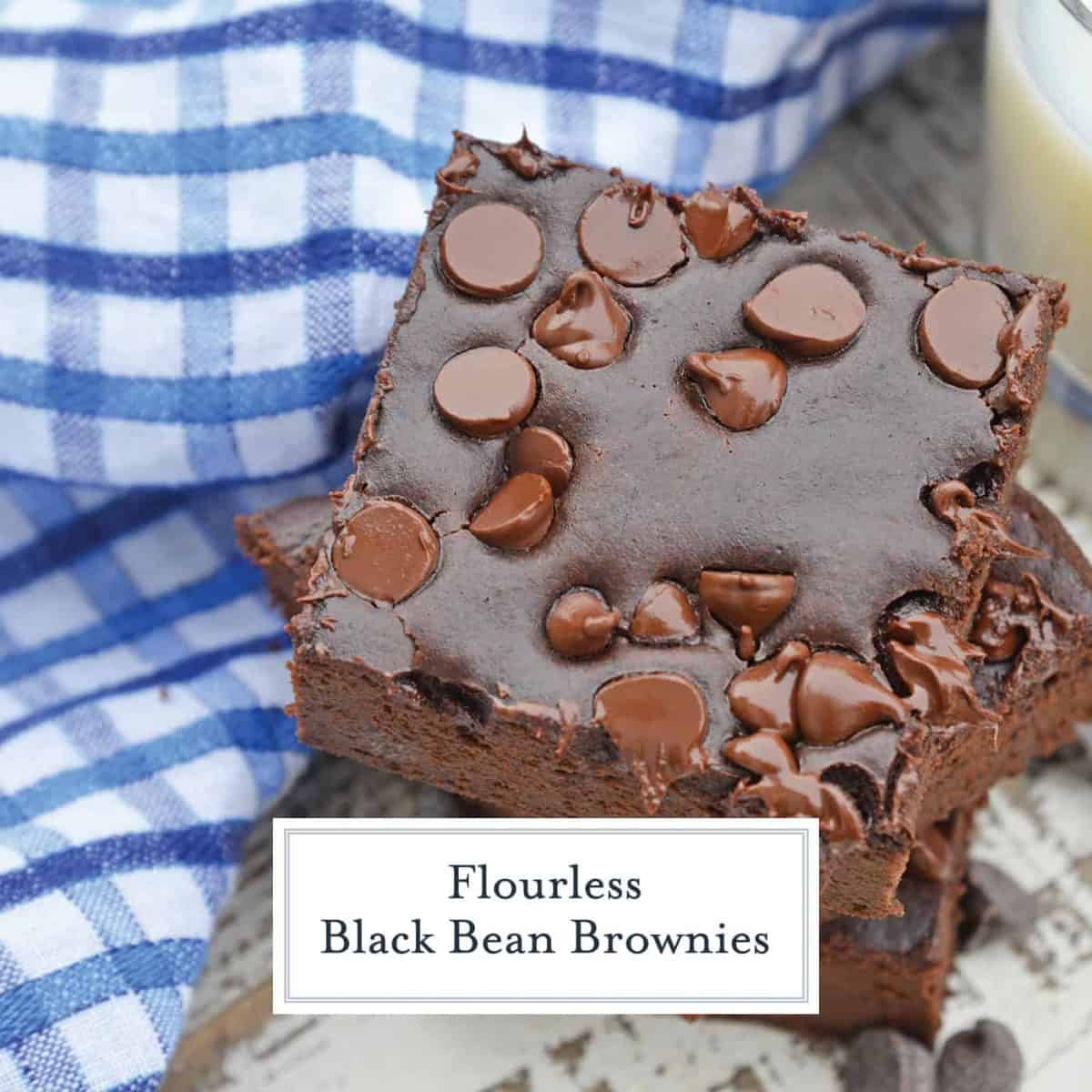 Flourless Black Bean Brownies are a delicious, fudgy gluten free brownie recipe. Healthy brownie recipes have never tasted this good! #glutenfreebrownies #homemadebrownies #flourlessbrownies #blackbeanbrownies www.savoryexperiments.com