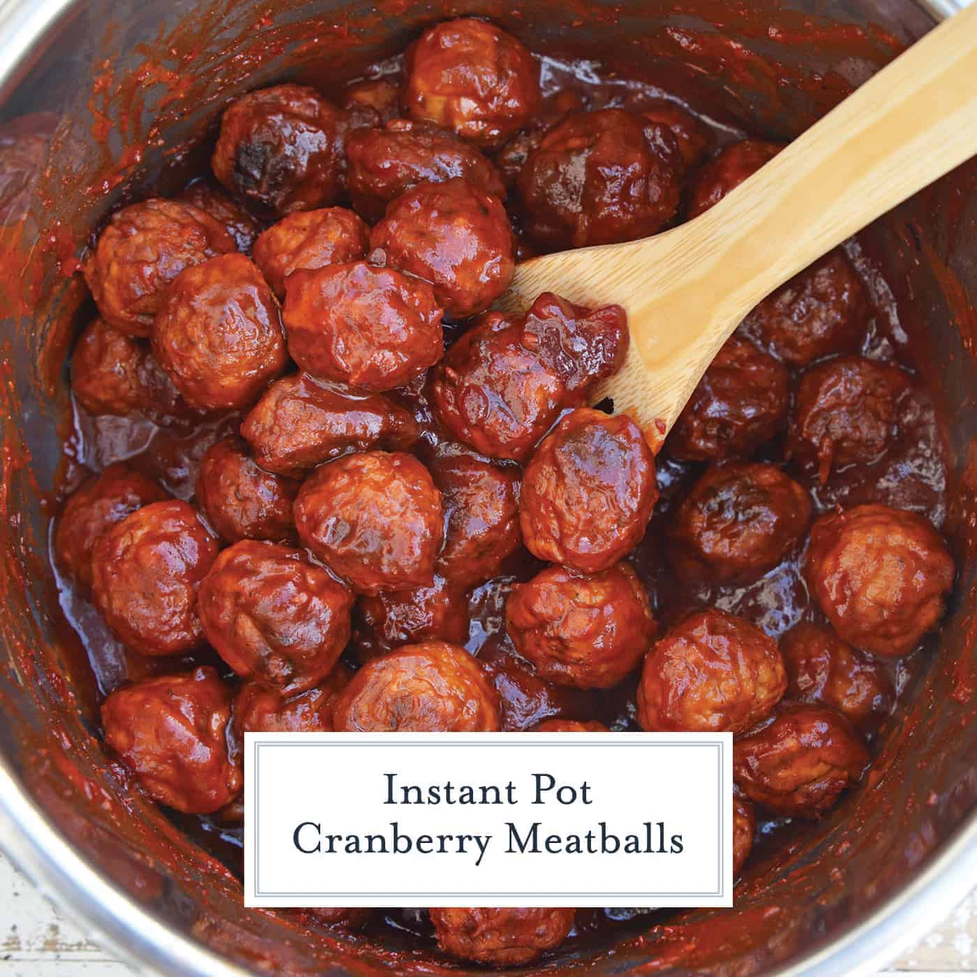 These Cranberry Chili Meatballs, made with only 4 ingredients, will become your go-to cocktail meatballs recipe! The perfect appetizer for any gathering! #partymeatballs #instantpotmeatballs #cocktailmeatballs www.savoryexperiments.com