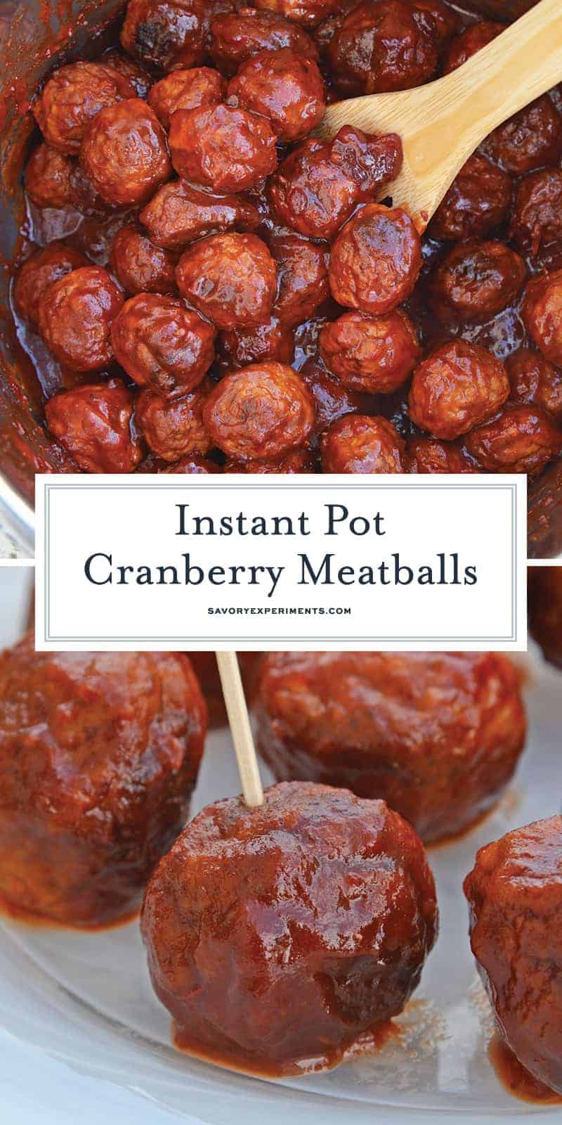 Instant Pot Cranberry Meatballs | Party Meatballs in the Instant Pot