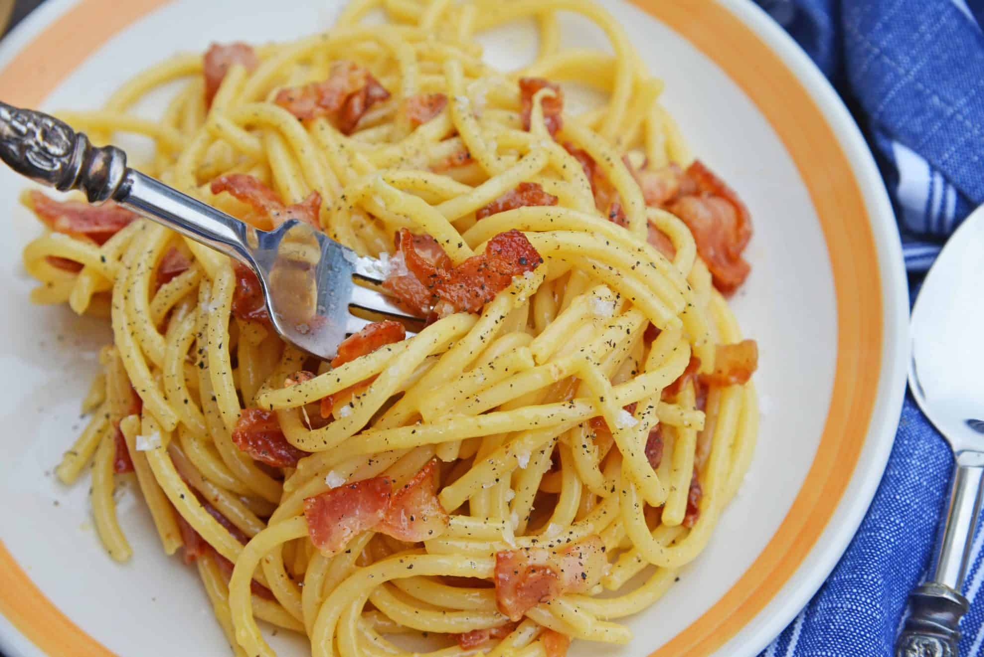 Homemade Pasta Carbonara Recipe Life Made Simple