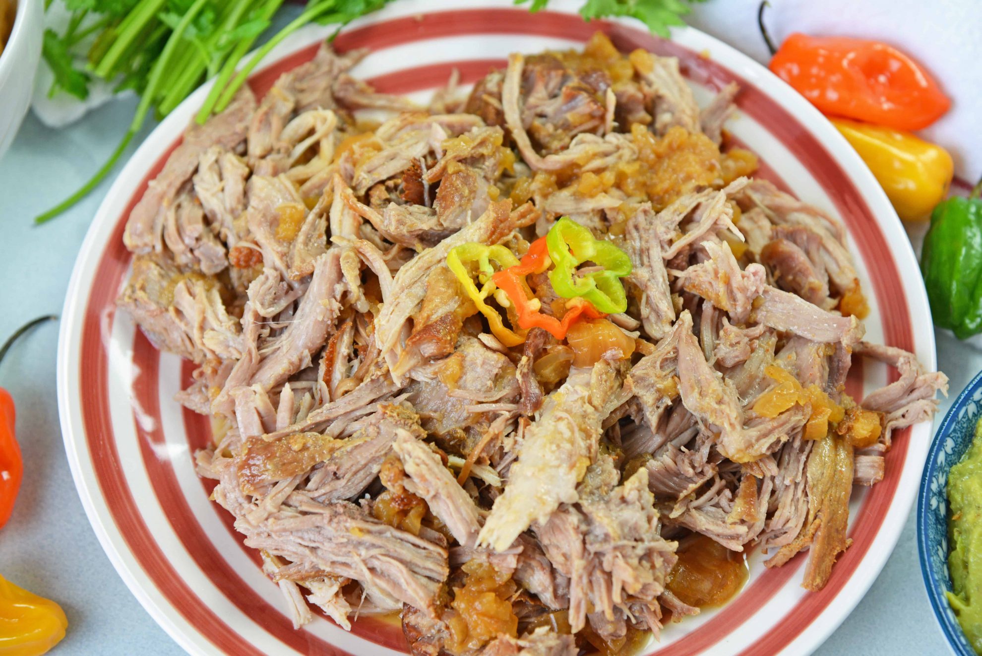 Pressure Cooker Carnitas are an easy pressure cooker recipe for shredded pork with Mexican flavors. Perfect for making the perfect soft taco! #pressurecookercarnitas #instantpotcarnitas #easycarnitas www.savoryexperiments.com