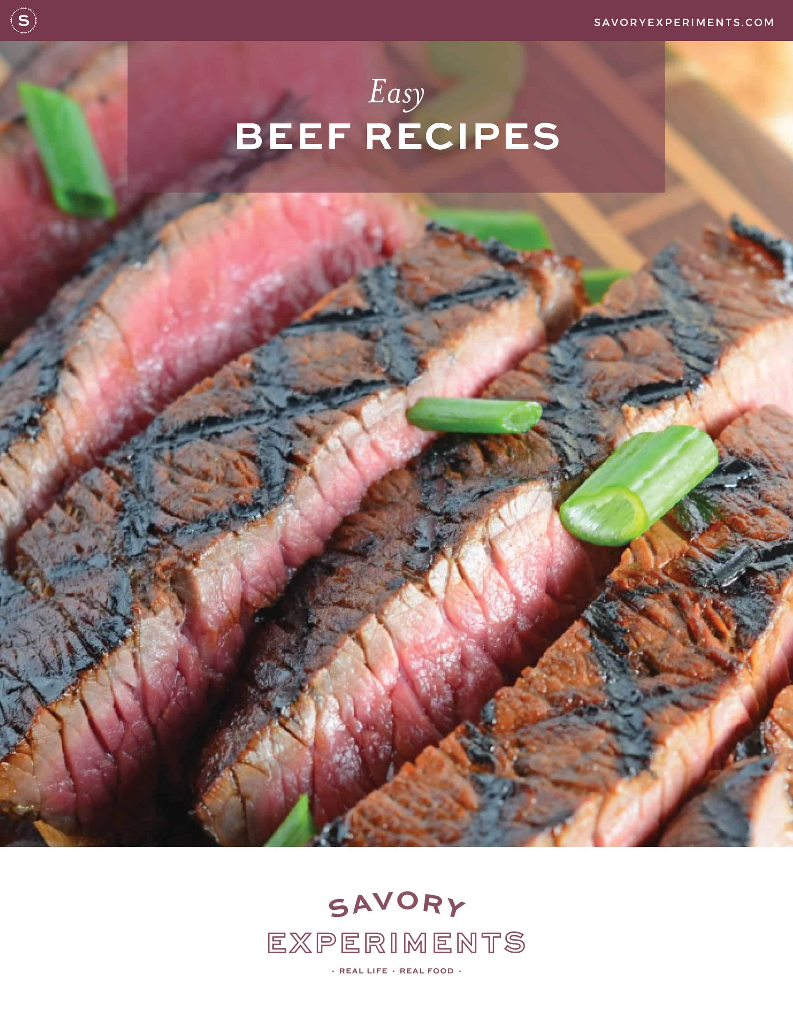 cover of a book for beef recipes 