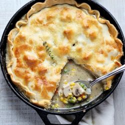 skillet chicken pot pie