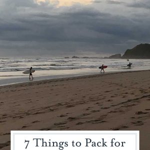 7 Things to Pack for your surf trip to Nosata, Costa Rica to be well prepared and ready for the trip of a lifetime! #surfing #nosara #costarica www.savoryexperiments.com