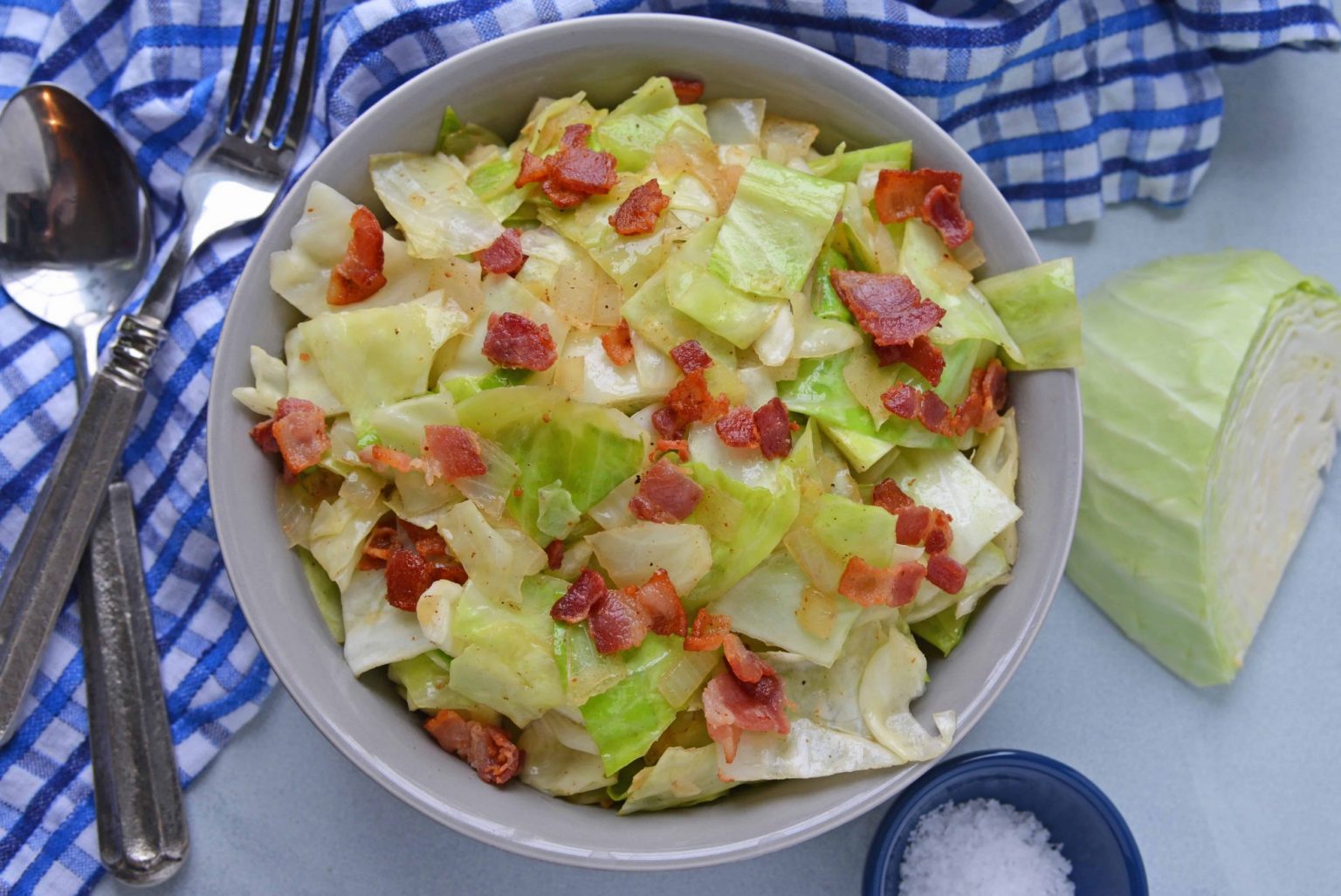 Bacon Fried Cabbage Southern Style Fried Cabbage with Bacon