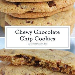 chewy chocolate chip cookies for pinterest