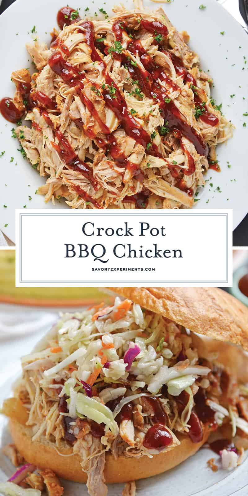 Crockpot BBQ Chicken for Pinterest