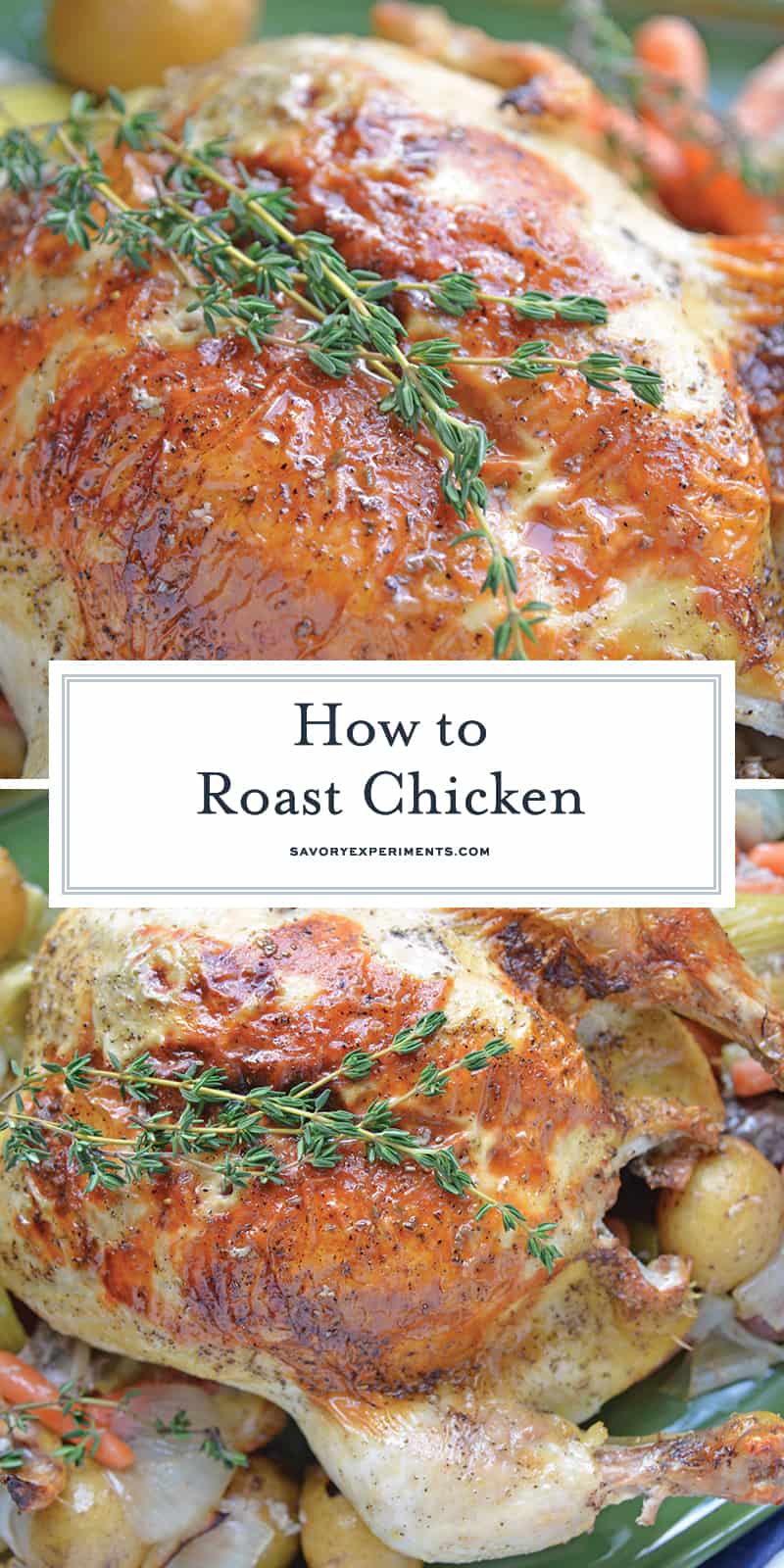 How to Roast CHicken for Pinterest
