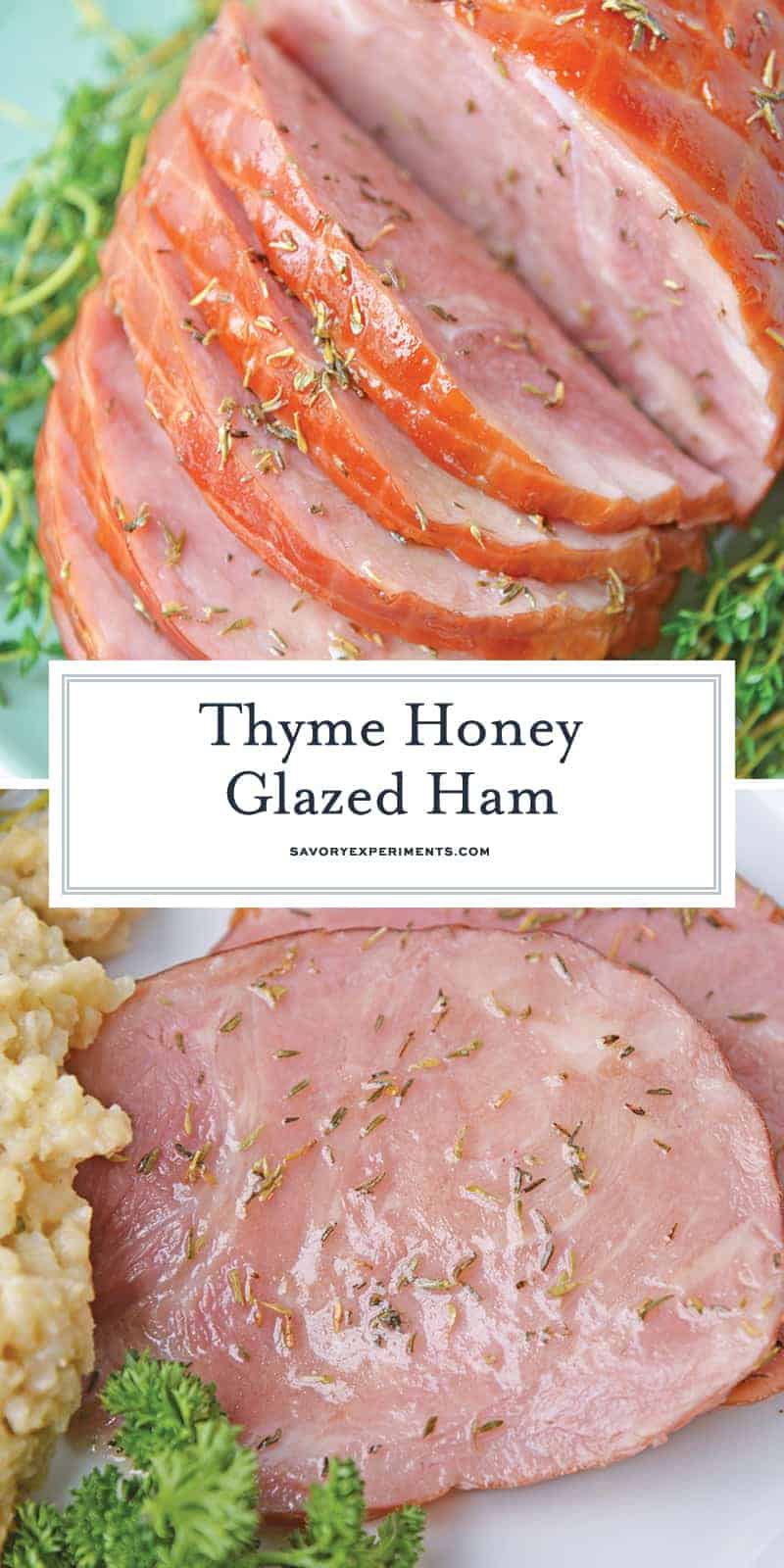 Thyme Honey Glazed Ham for pinterest 