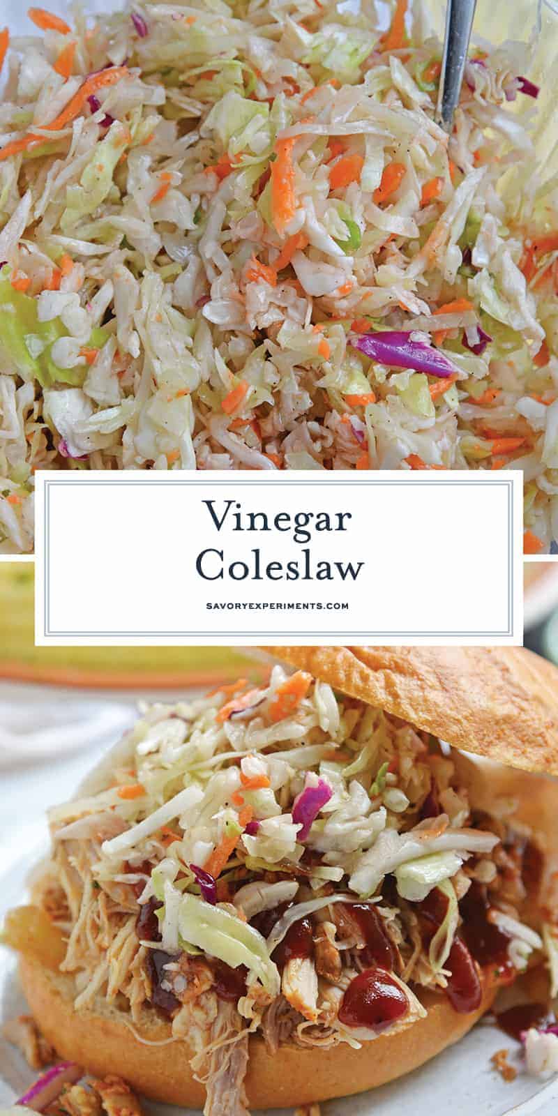 Vinegar coleslaw for Pinterest