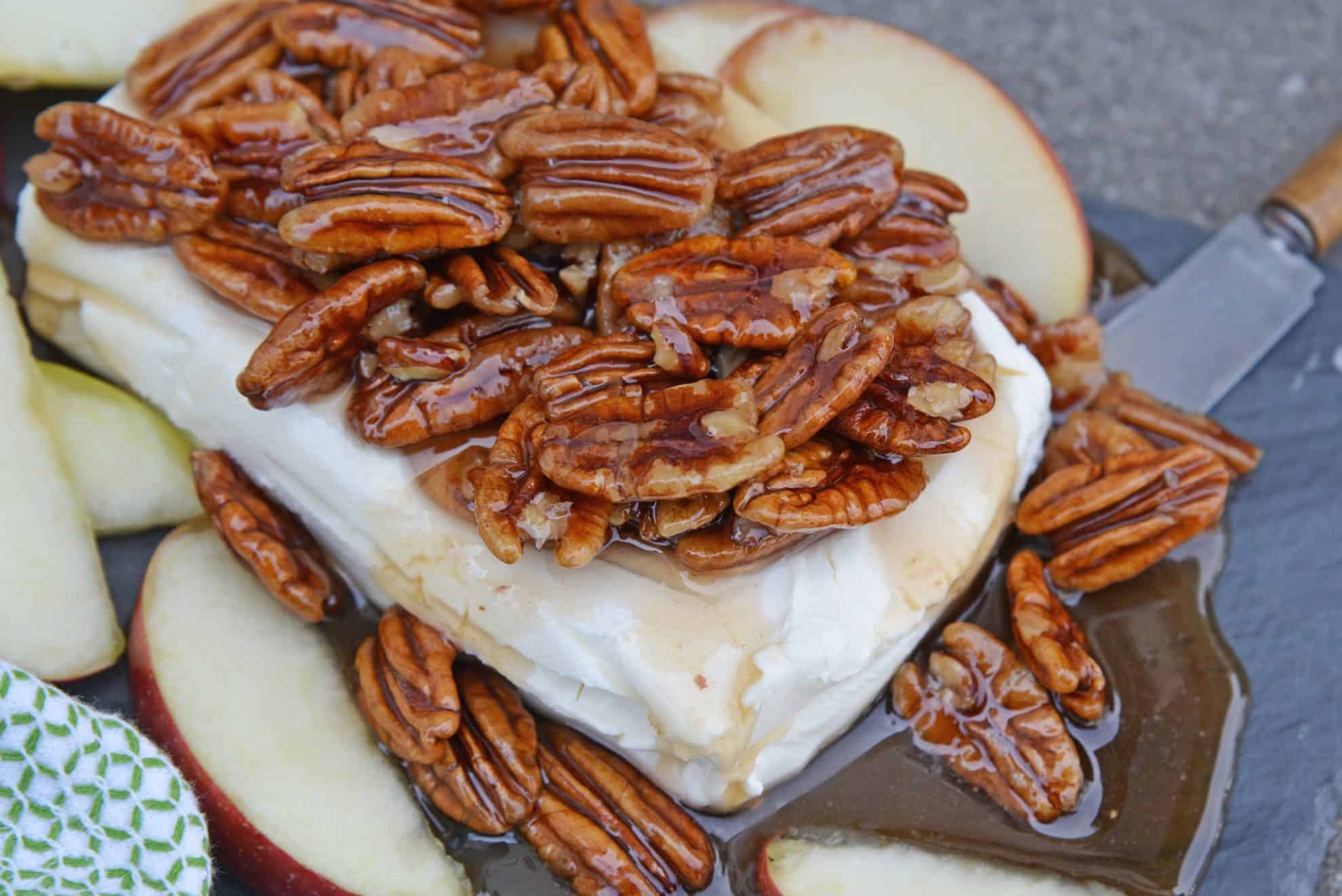 Close up of caramel apple spread