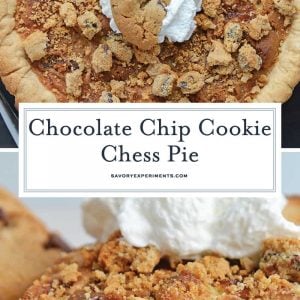 Chocolate Chip Chess Pie for Pinterest