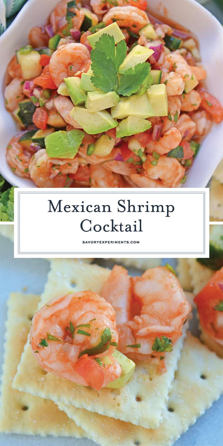 Mexican Shrimp Cocktail recipe for Pinterest