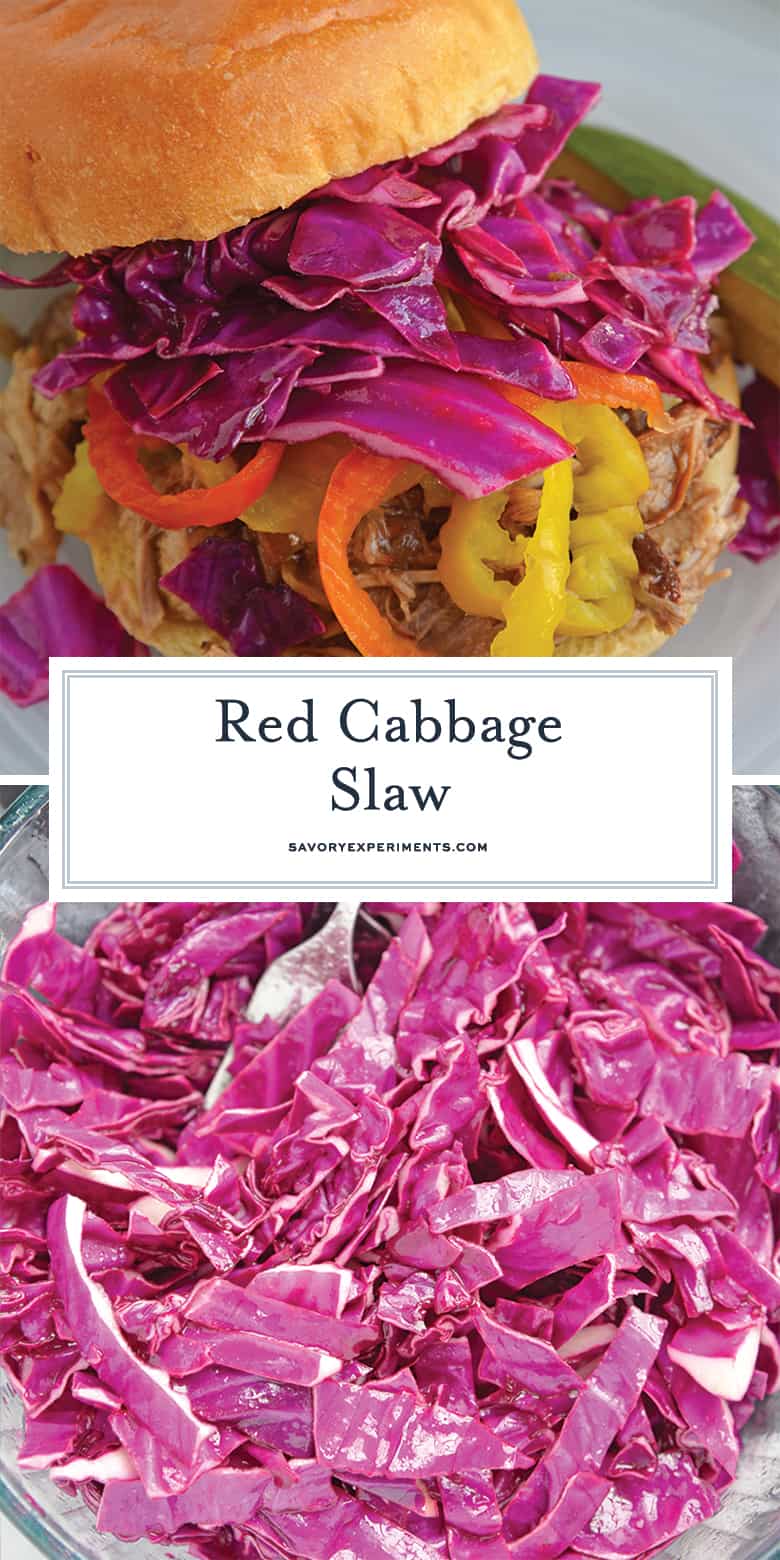 Red Cabbage Slaw for Pinterest