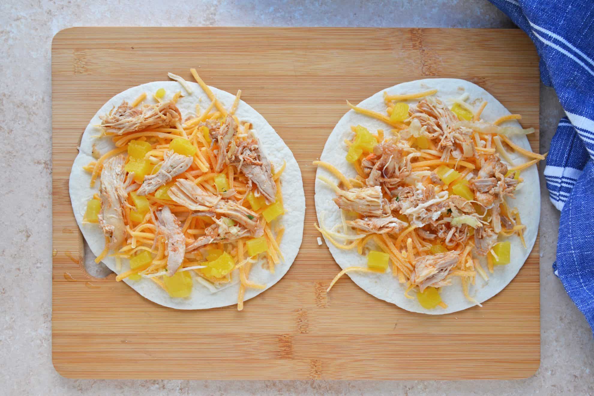 how to make a bbq chicken quesadilla 